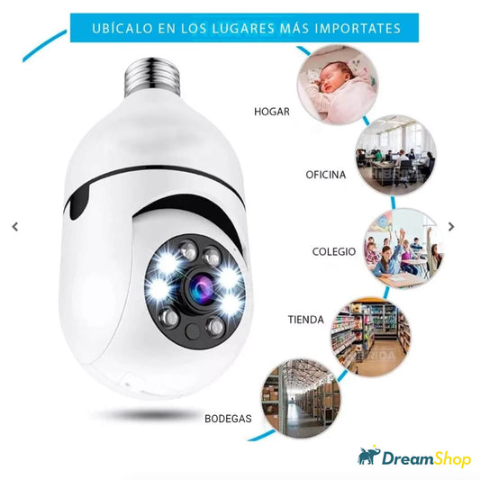 Cámara Seguridad 360- VIGILA TODO DESDE TU CELULAR