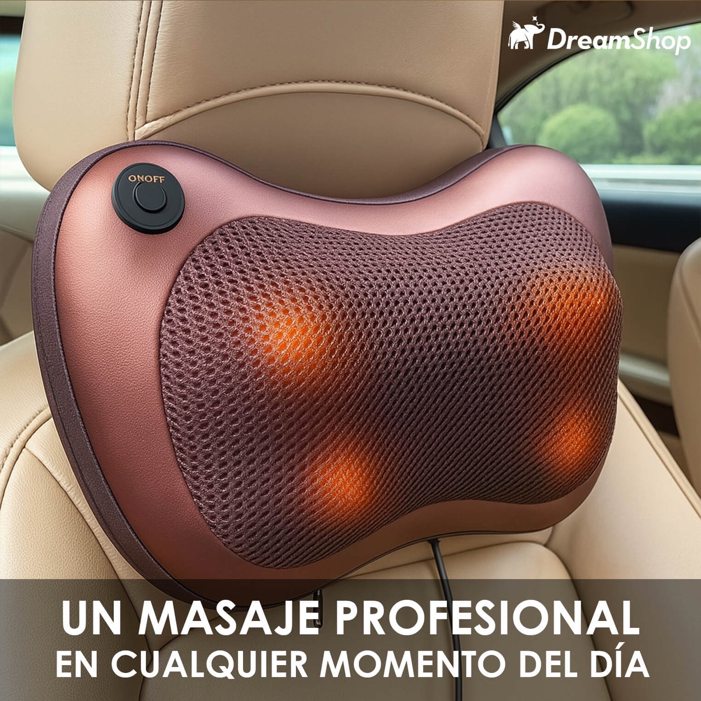 Masajeador Almohada Doble Hélice