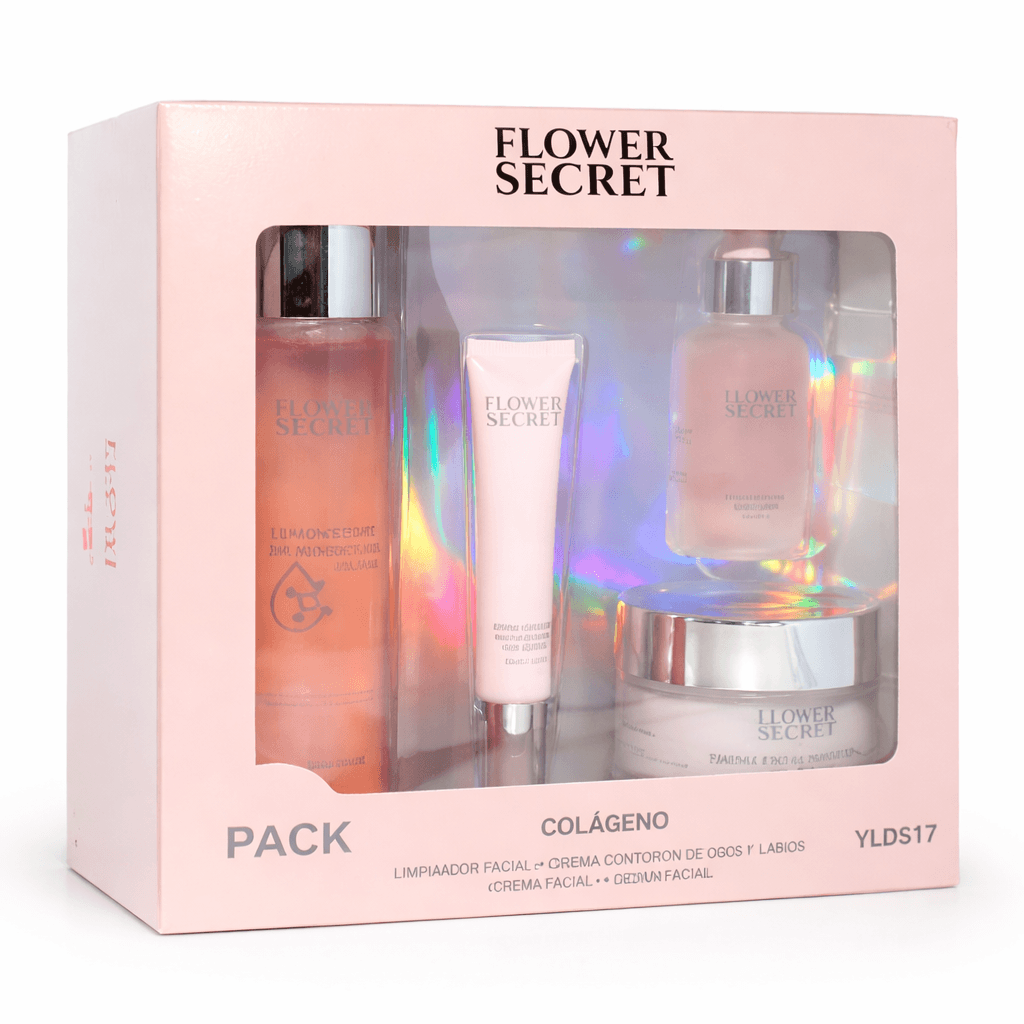 FLOWER SECRET® SET COMPLETO ANTIEDAD - ¡TU PIEL MÁS JOVEN!