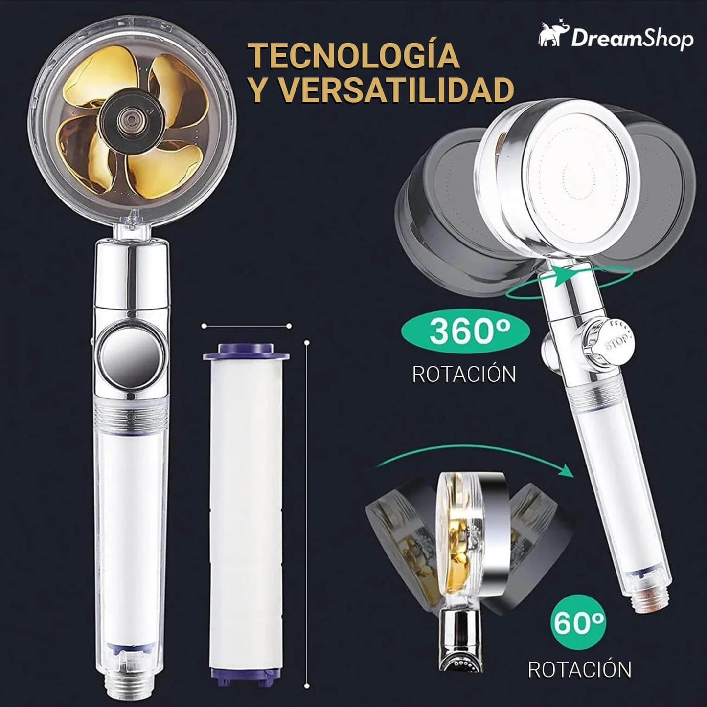 Ducha Turbo Alta Presión