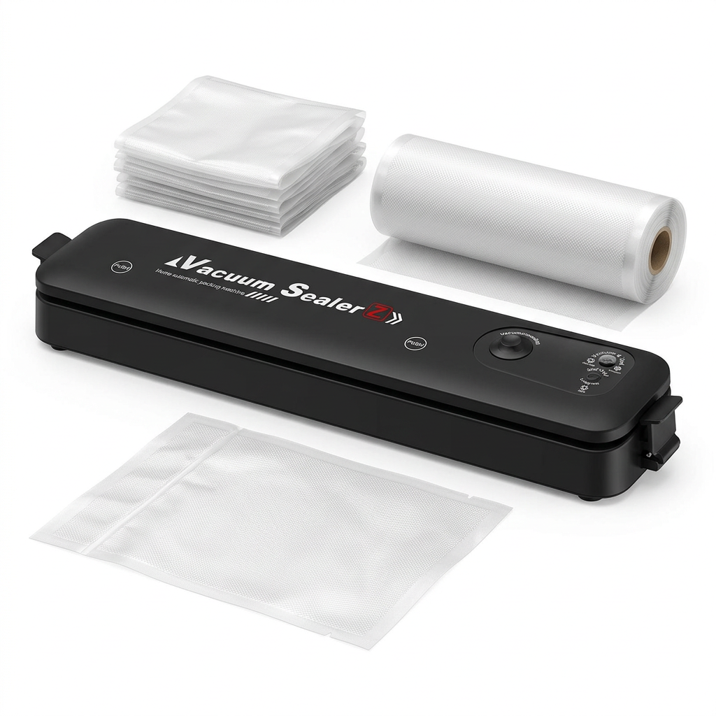 MÁQUINA SELLADORA DE ALIMENTOS Vacum Sealer Z® + ¡10 BOLSAS GRATIS!