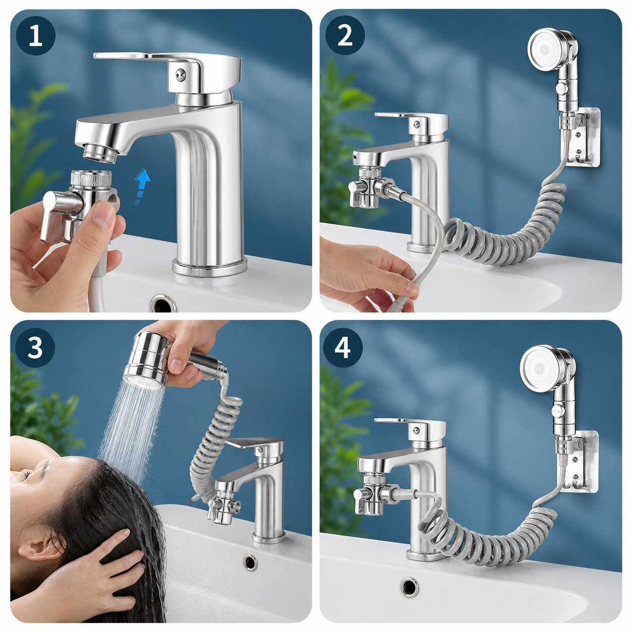 FLEXSHOWER GO® Convierte tu grifo en una mini ducha mucho más útil