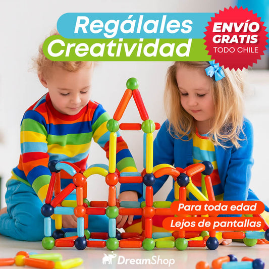 BLOQUES MAGNÉTICOS 36 PIEZAS - ¡Desarrolla su creatividad mientras se divierte!