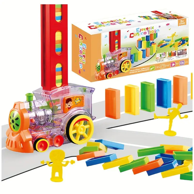 TREN DOMINÓ DELUXE® – ¡Coloca Fichas Solo! – Diversión sana sin Pantallas