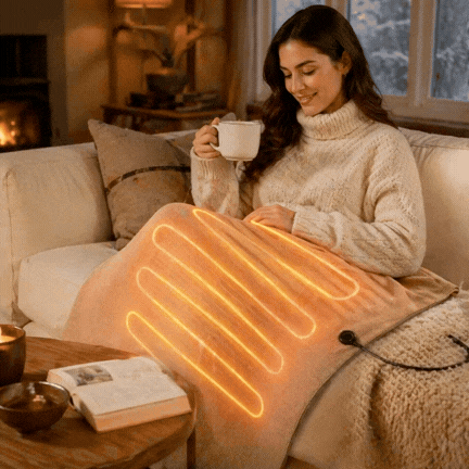 HEATNEST® MANTA CALEFACTORA ELÉCTRICA USB ¡Calor perfecto en cualquier lugar!