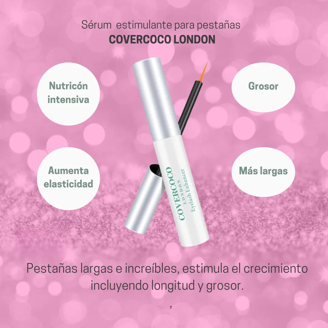 SERUM PESTAÑAS PREMIUN COVERCOCO® - Pestañas Largas y Visiblemente Más Fuertes