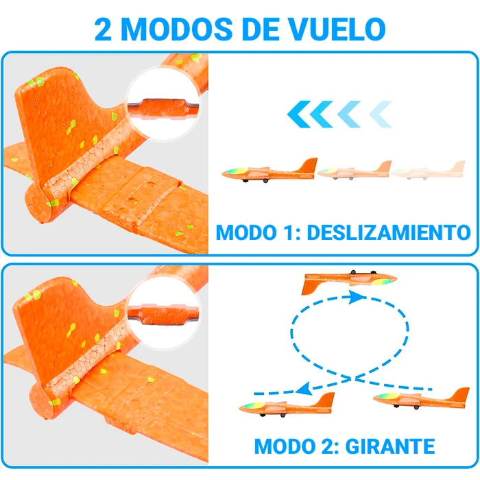 PISTOLA LANZA AVIONES – Horas de diversión despegando al instante.