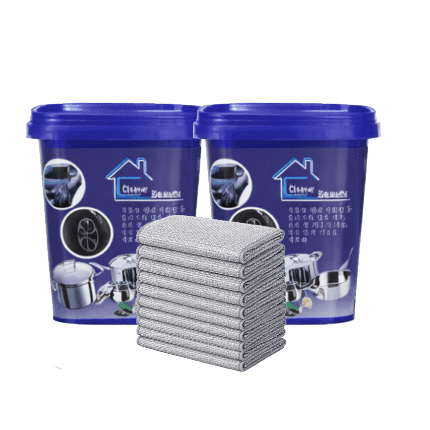 PACK 2 Pastas Mágicas Multiuso + GRATIS 10 paños de alambre – Devuelve el Brillo a tu Cocina