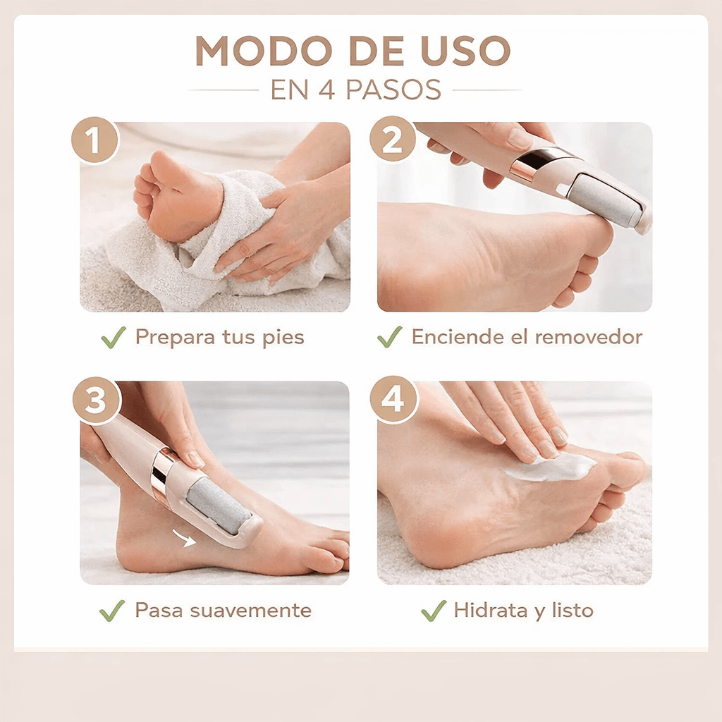 Removedor de Callos PediSoft® – Elimina Piel Dura – Pies Suaves Tipo Salón en Minutos