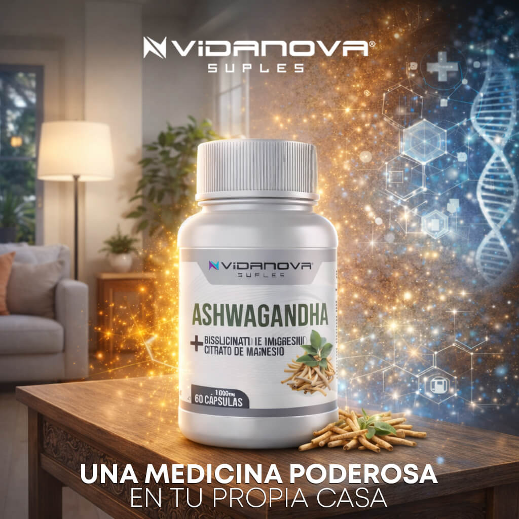 ASHWAGANDHA VIDANOVA® - La medicina ancestral para un sueño profundo y una vida sin estrés.