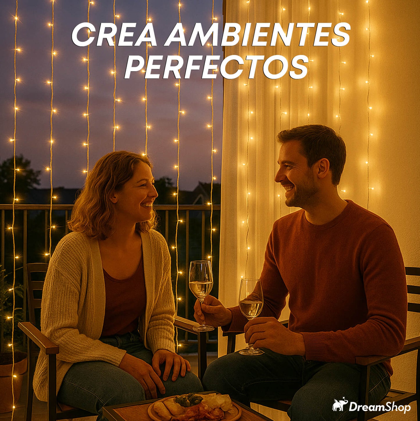 CORTINA LUCES LED  ¡🌟 Convierte cualquier rincón en un ambiente mágico!