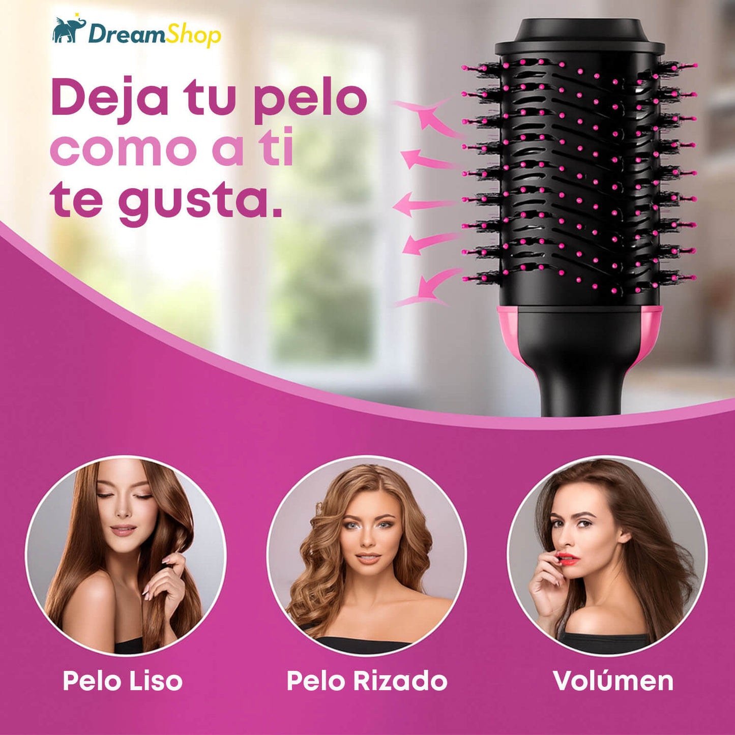 CEPILLO SECADOR ¡Tecnología para un peinado perfecto!
