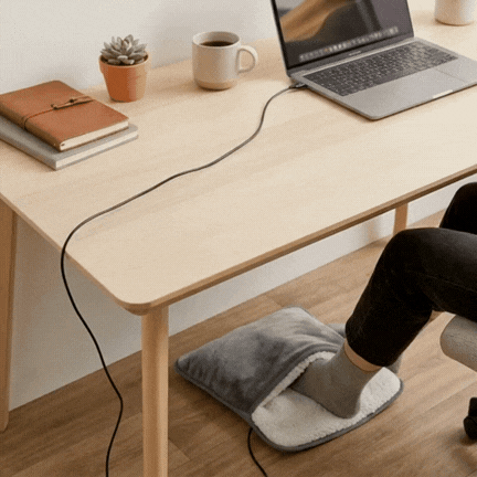 WARM FEET PRO® CALENTADOR DE PIES USB GRIS - ¡Pasa un invierno sin frío!