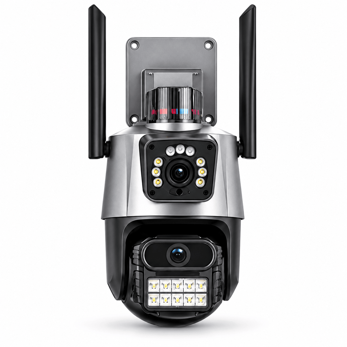 DUOVIEW 360® CÁMARA DE SEGURIDAD 360° DOBLE LENTE - ¡DOS LENTES. MÁS CONTROL!