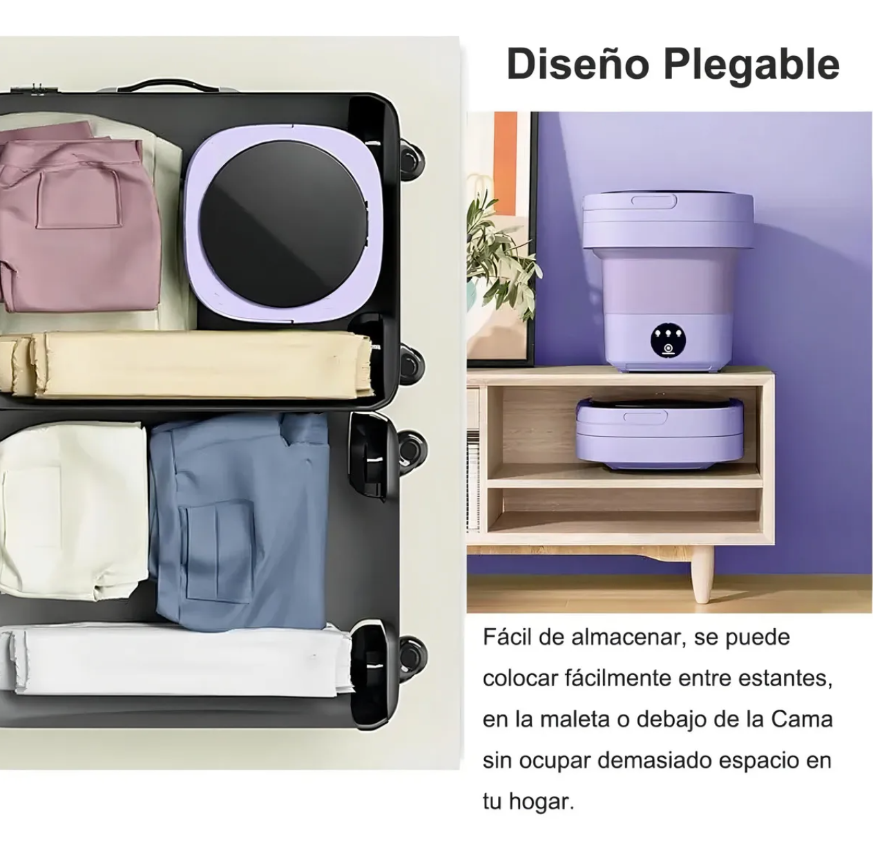 Lavadora EasyWash® Portátil - Lava lo justo cada día ¡Ya no necesitas acumular!
