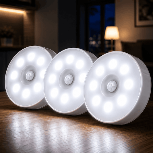 LUZ LED SENSOR DE MOVIMIENTO PACK POR 3