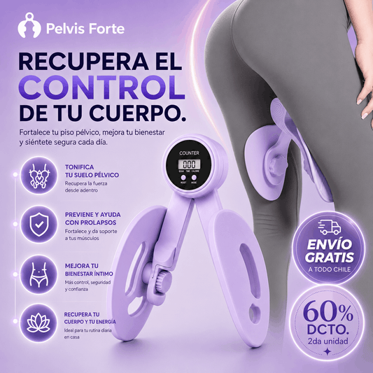 Pelvis Forte® CON CONTADOR DIGITAL. ¡Recupera el control de tu cuerpo a cualquier edad!