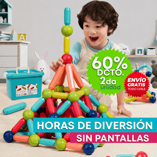 BLOQUES MAGNÉTICOS 36 PIEZAS - ¡Desarrolla su creatividad mientras se divierte!