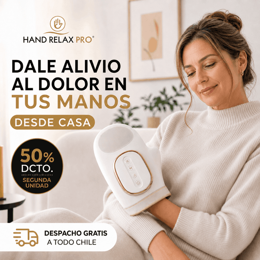 HAND RELAX PRO® MASAJEADOR INTELIGENTE DE MANOS CON CALOR ¡CUIDA TU ARTRITIS DESDE CASA!