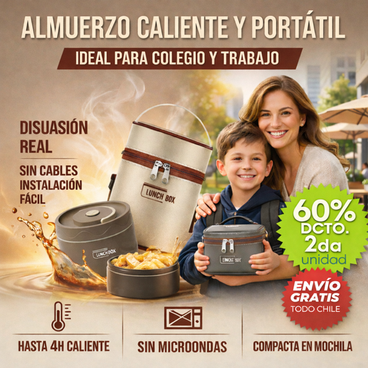 Lonchera LUNCH BOX® Térmica Portátil - Para Jornadas Largas