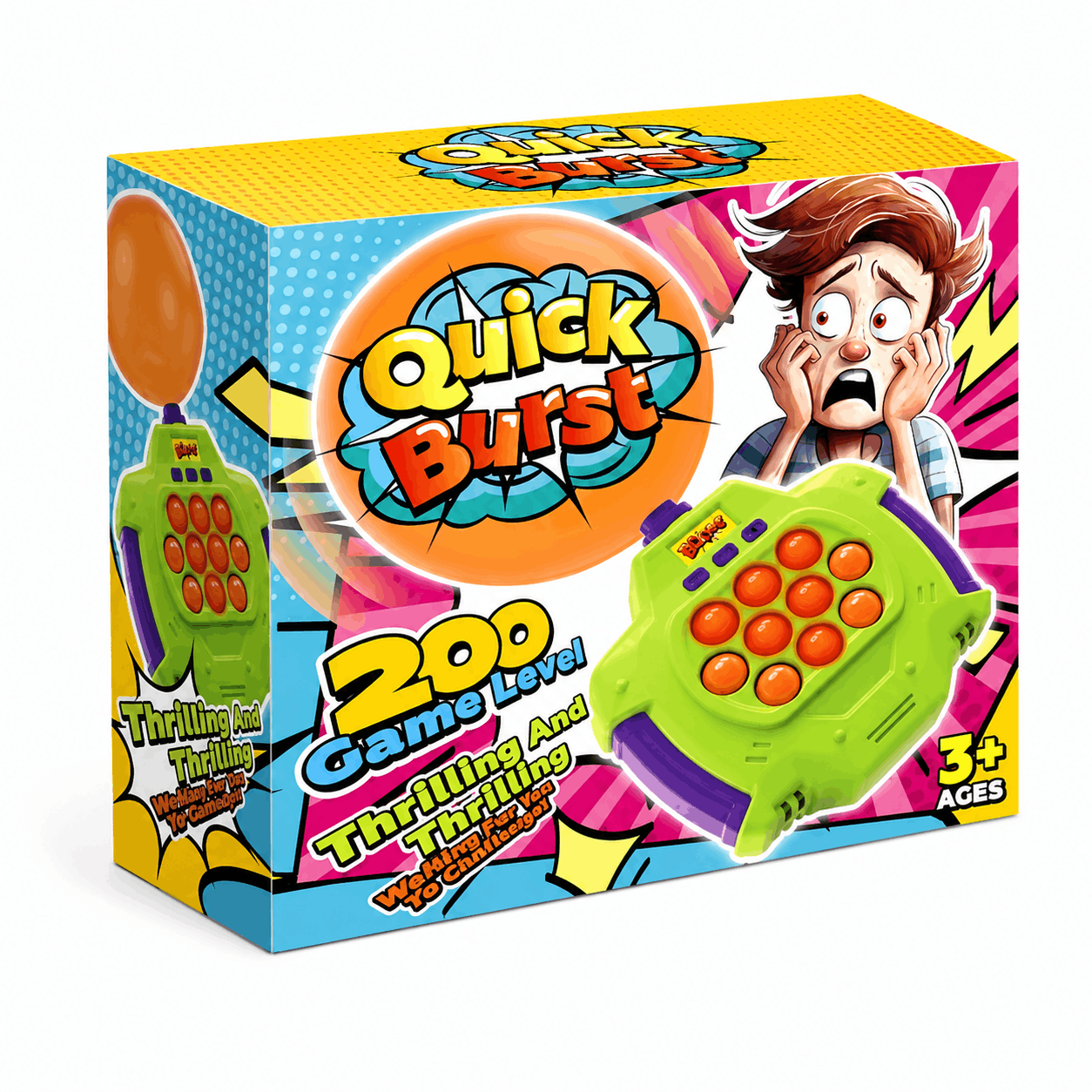 GLOW BALLOON POP® POP IT REVIENTA GLOBO CON LUCES Y SONIDOS ¡Tus hijos no pararán de reír!