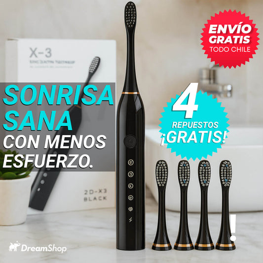 Cepillo Eléctrico + ¡4 repuestos GRATIS!