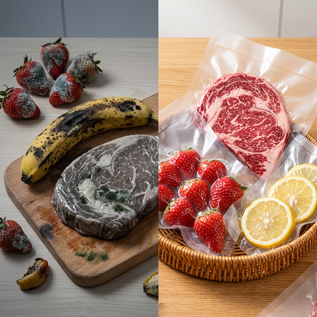 MÁQUINA SELLADORA DE ALIMENTOS Vacum Sealer Z® + ¡10 BOLSAS GRATIS!