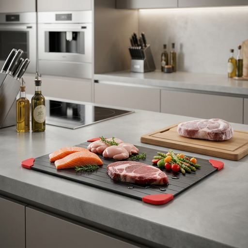 DEFROST CHEF PRO® TABLA DESCONGELANTE RÁPIDA ¡Descongela sin arruinar el sabor!