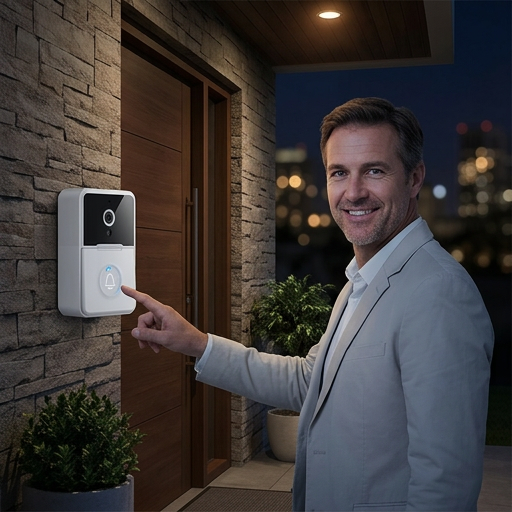 SMART DOORBELL PRO® TIMBRE INALÁMBRICO CON CÁMARA WIFI ¡Seguridad antes de abrir tu puerta!