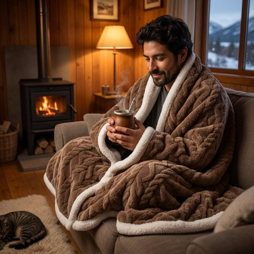 WINTER LUXE® FRAZADA PREMIUM CHIPORRO 2 PLAZAS ¡Calor real de una manta premium!