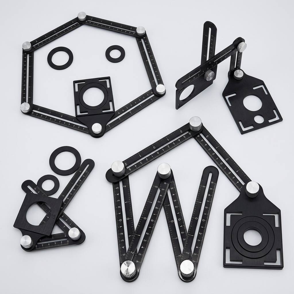 ANGLE MASTER PRO® REGLA MULTIÁNGULO DE ALUMINIO ¡No fallarás ningún corte!