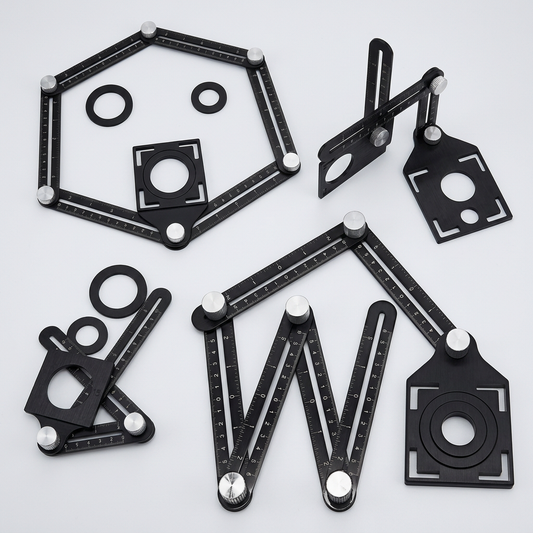 ANGLE MASTER PRO® REGLA MULTIÁNGULO DE ALUMINIO ¡No fallarás ningún corte!