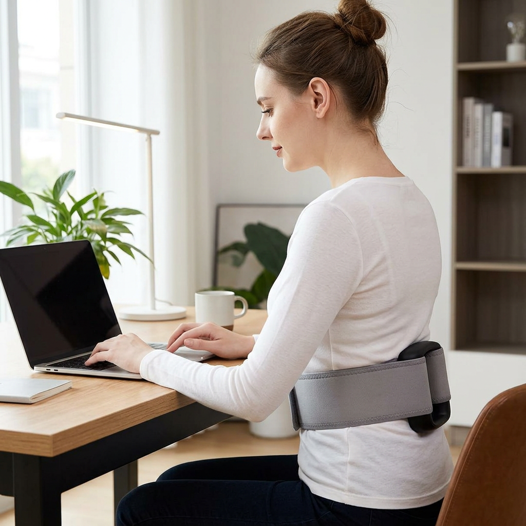 CORE RELIEF BELT® ESTIMULADOR ABDOMINAL + SOPORTE LUMBAR ESTIMULA. RELAJA Y EJERCITA