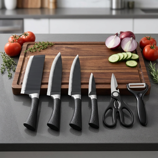 CHEF EDGE PRO® SET DE CUCHILLOS PRO ¡Cortes precisos todos los días!