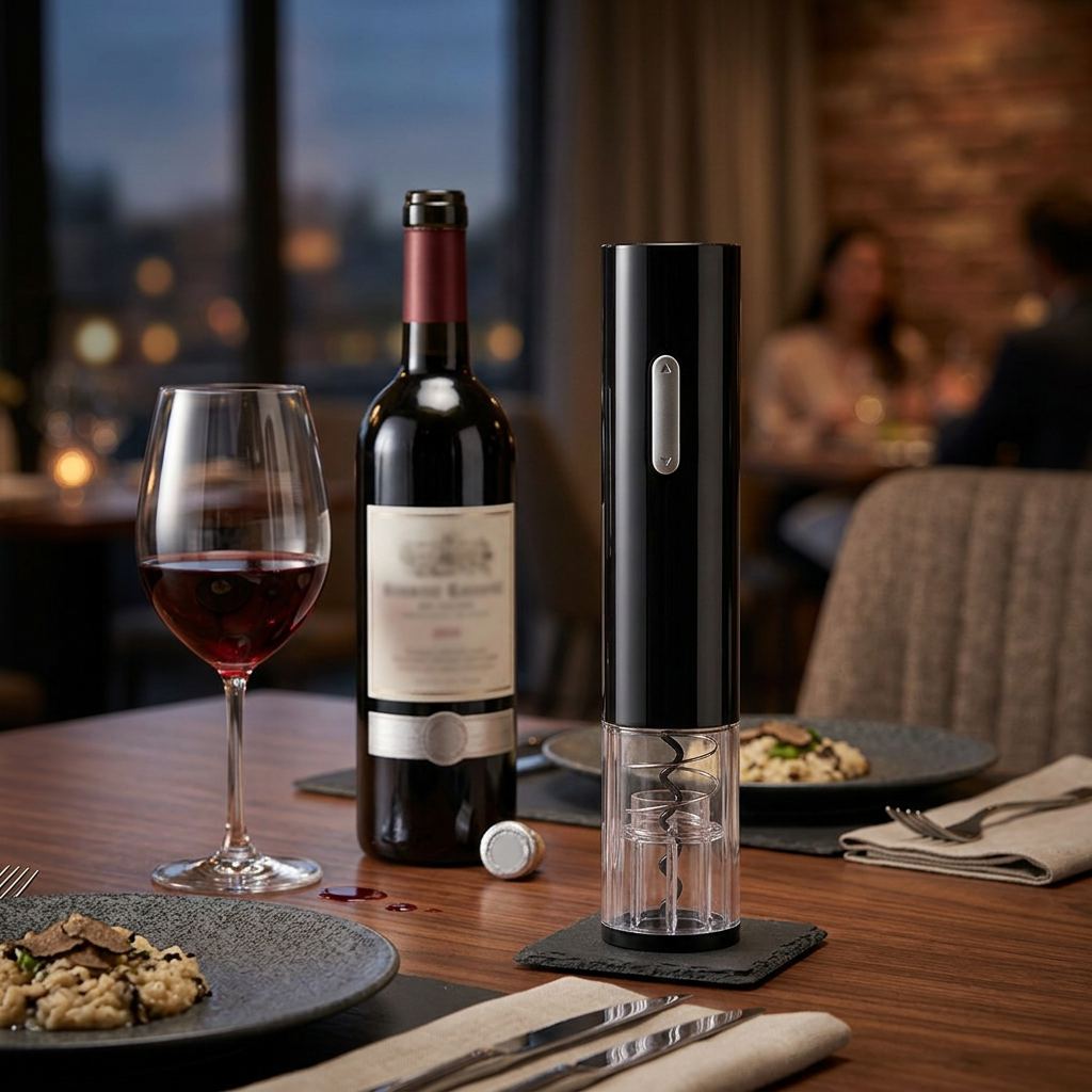 VINO PRESTIGE® ABRIDOR DE VINO ELÉCTRICO ¡Elegante y práctico!