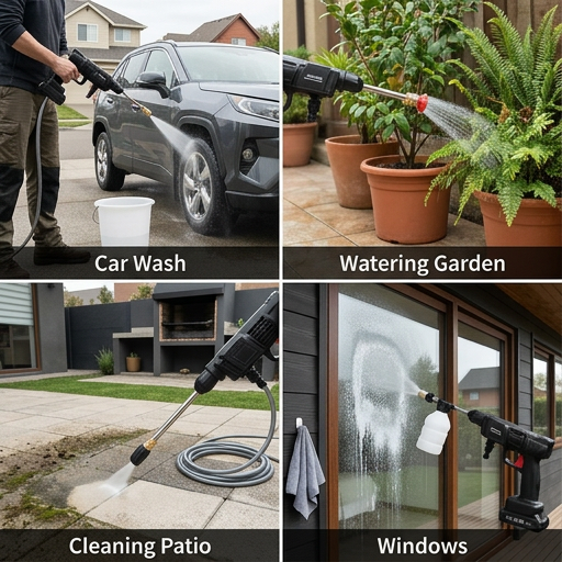 POWERWASH GO® HIDROLAVADORA PORTÁTIL CON BATERÍA ¡Limpieza potente sin enchufes!