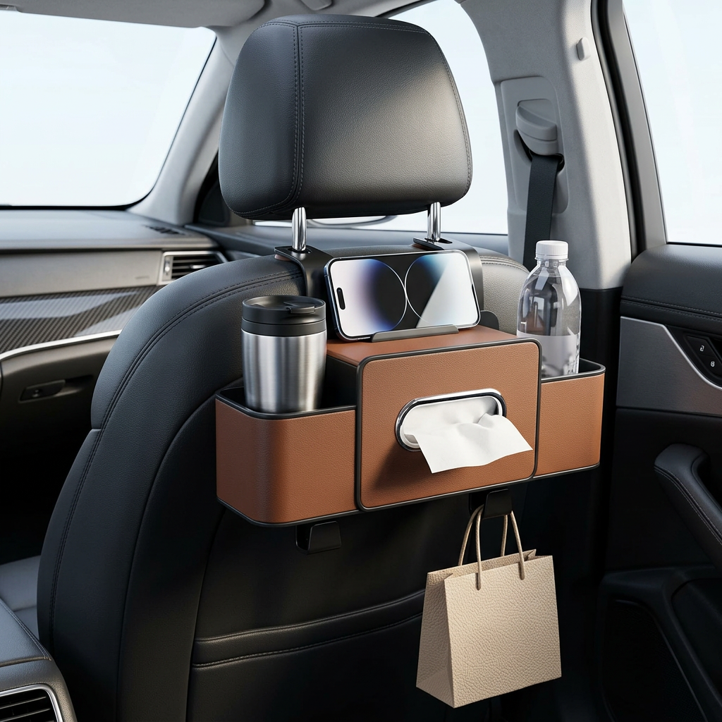 AUTO ORDER PRO® ORGANIZADOR DE AUTO PARA ASIENTO TRASERO ¡Un auto ordenado es más seguro!