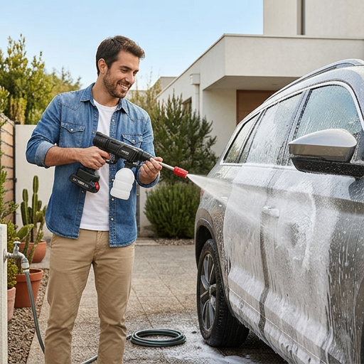 POWERWASH GO® HIDROLAVADORA PORTÁTIL CON BATERÍA ¡Limpieza potente sin enchufes!