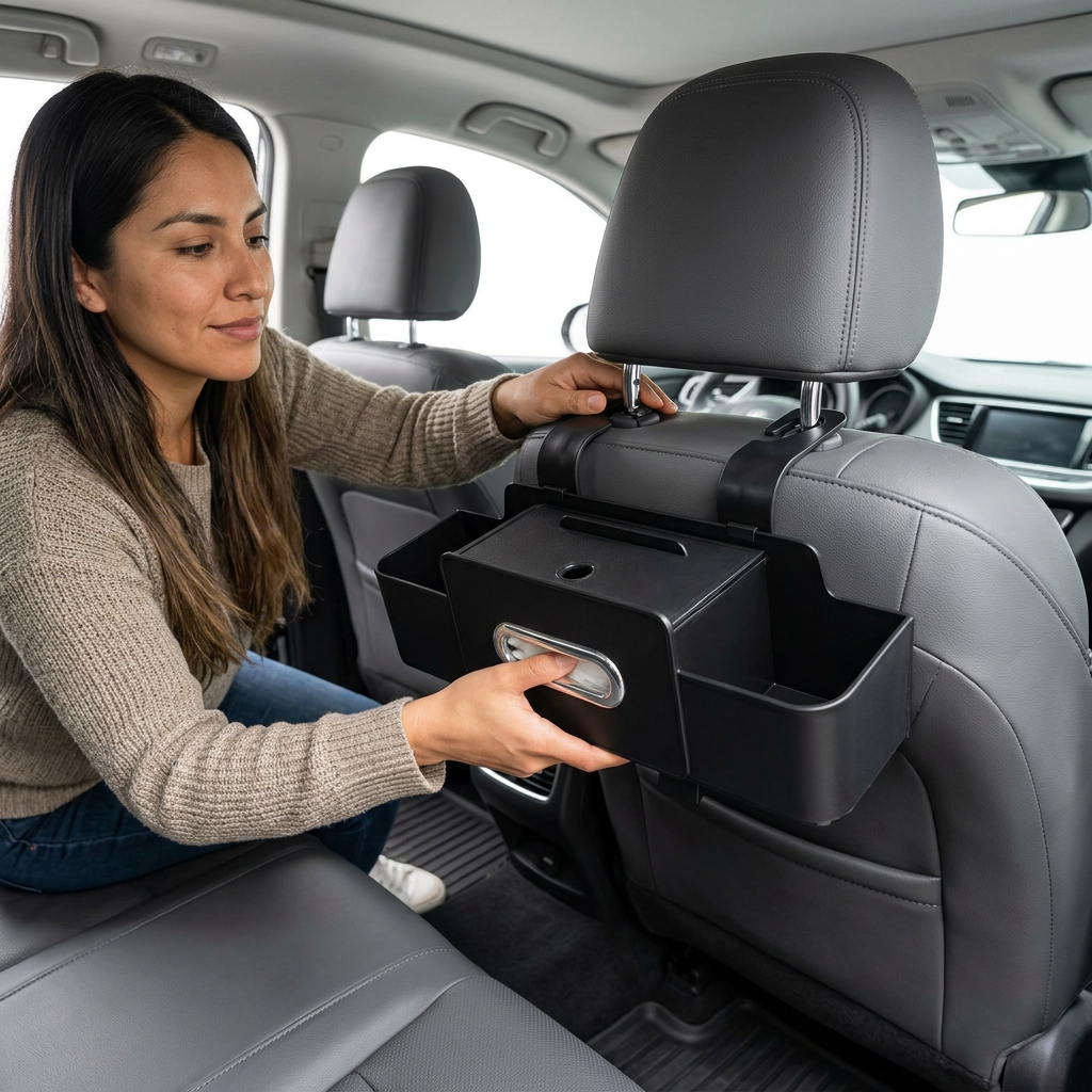 AUTO ORDER PRO® ORGANIZADOR DE AUTO PARA ASIENTO TRASERO ¡Un auto ordenado es más seguro!
