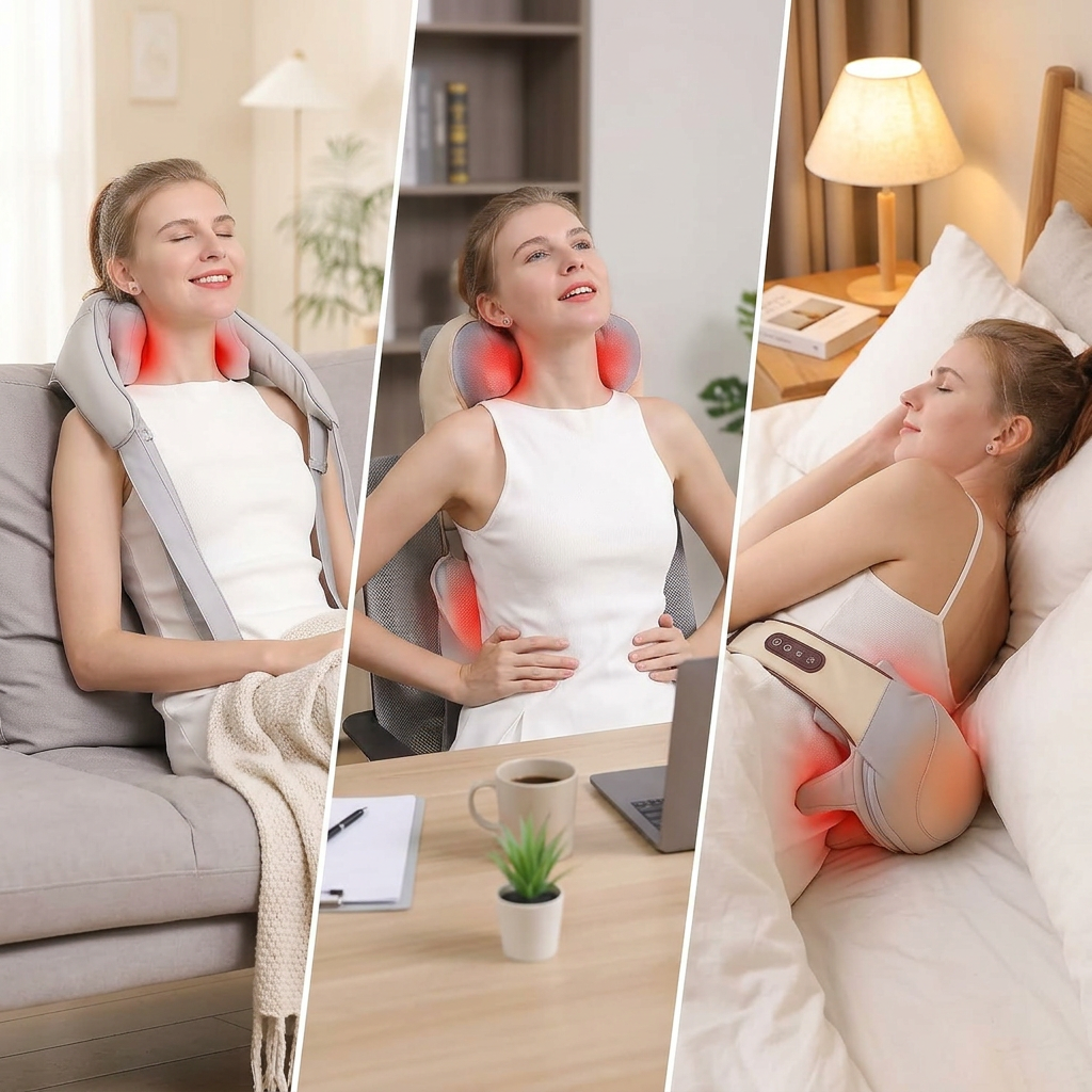 PRO MASSAGE THERAPY® MASAJEADOR DE CUELLO Y CUERPO -  ¡Tu terapia de masaje profesional!