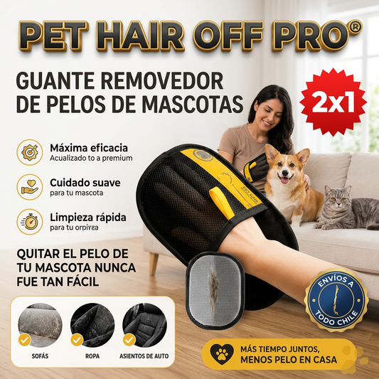 GUANTE REMOVEDOR DE PELOS PET CLEAN PRO® ¡¡¡LLEVA 2X1!!!