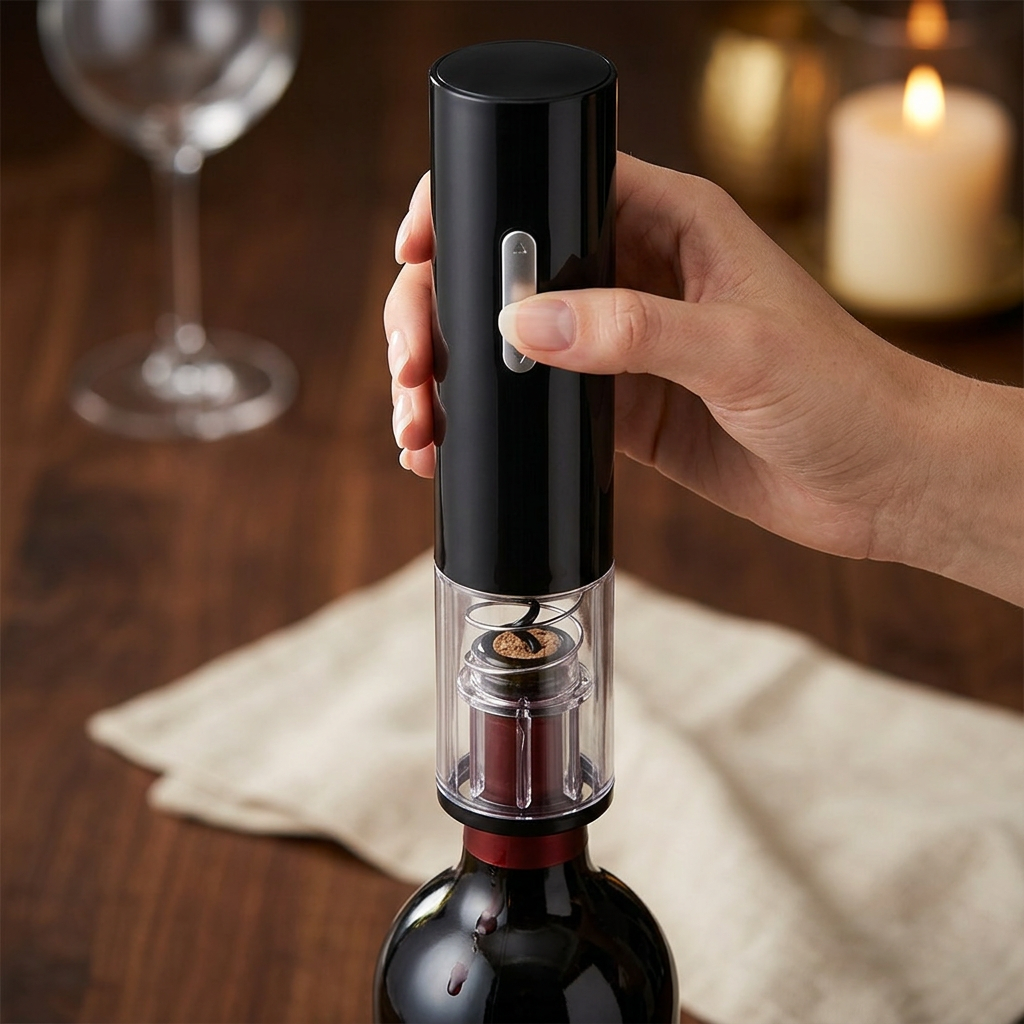 VINO PRESTIGE® ABRIDOR DE VINO ELÉCTRICO ¡Elegante y práctico!