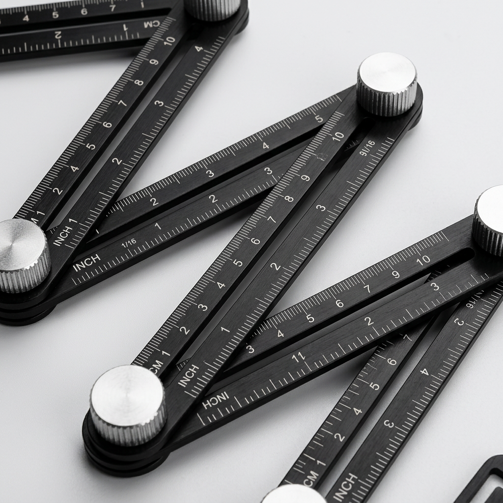 ANGLE MASTER PRO® REGLA MULTIÁNGULO DE ALUMINIO ¡No fallarás ningún corte!