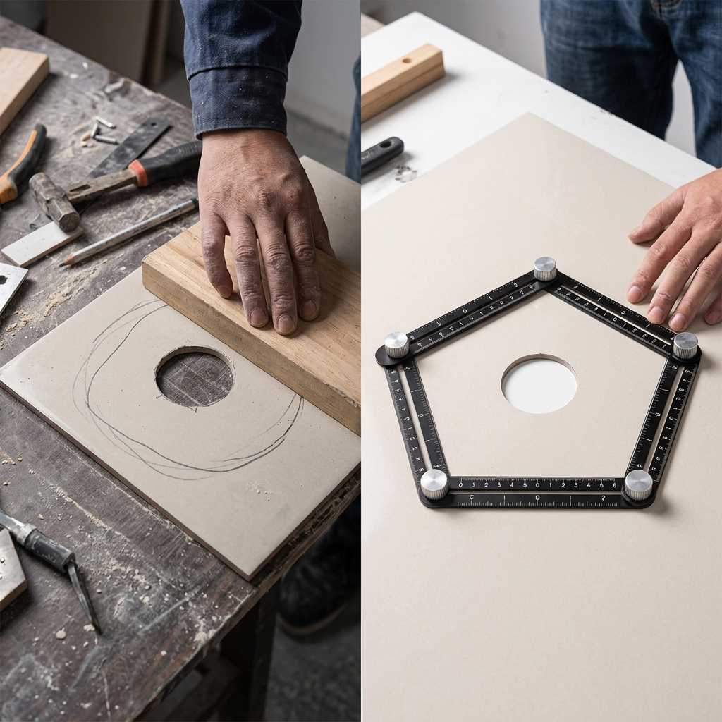 ANGLE MASTER PRO® REGLA MULTIÁNGULO DE ALUMINIO ¡No fallarás ningún corte!