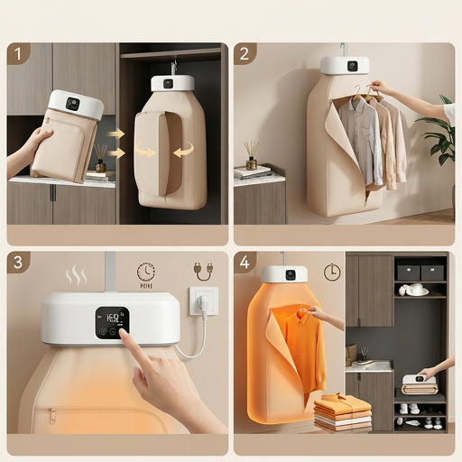 DRY GO® SECADORA DE ROPA PORTÁTIL ¡Seca tu ropa donde no cabe una secadora!