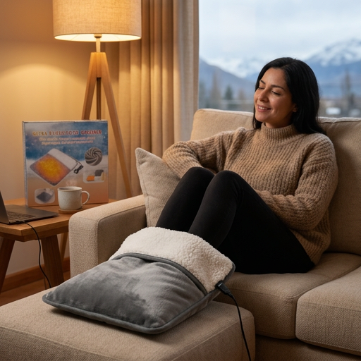 WARM FEET PRO® CALENTADOR DE PIES USB GRIS - ¡Pasa un invierno sin frío!