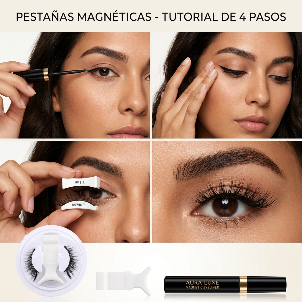 LZ11® KIT DE PESTAÑAS POSTIZAS MAGNÉTICAS ¡Mirada impactante sin complicaciones!