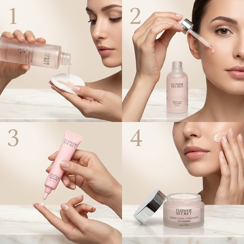 FLOWER SECRET® SET COMPLETO ANTIEDAD - ¡TU PIEL MÁS JOVEN!