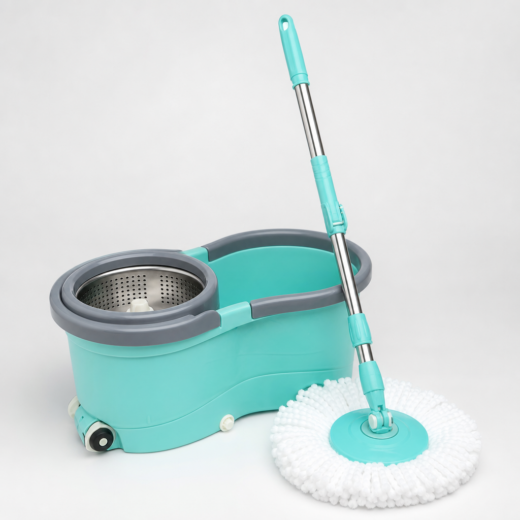 SPIN BUCKET PRO® MOPA GIRATORIA 360 CON BALDE Trapear sin esfuerzo.. ¡Se puede!