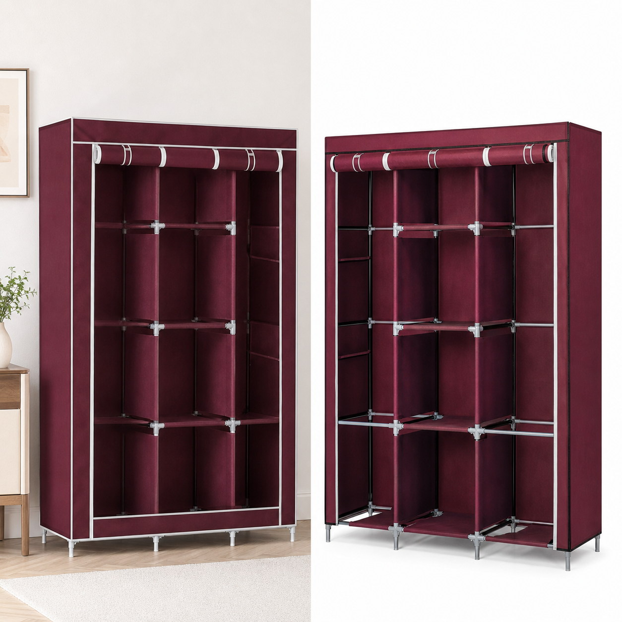 FLEX CLOSET 3® ARMARIO CLÓSET ARMABLE DE 3 CUERPOS. ¡Arma tu clóset donde lo necesites!